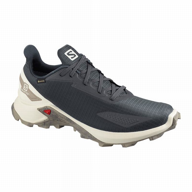 Salomon ALPHACROSS BLAST GTX Zapatillas Trail Running Hombre - Gris Oscuro - Colombia (07384-BOQC)